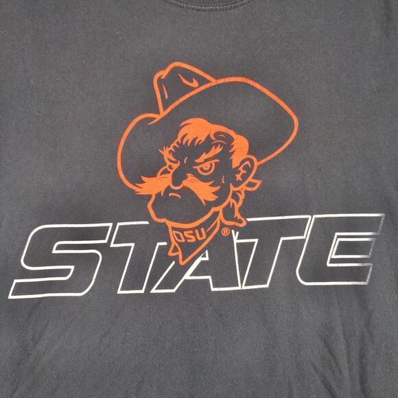 Oklahoma State University Men's T-Shirt L Short Sleeve Crew Neck Regular Fit - Picture 4 of 11
